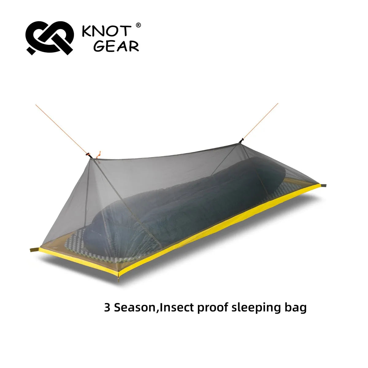 Knot Jian Outdoor 1P Inner Tent Camping Bivy Insect-proof Sleeping Bag Set Ultralight Mountain Climbing Pole Less Tent Shelter