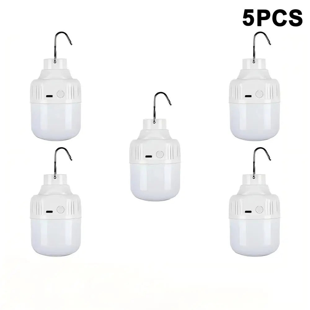 1-10PCS USB Rechargeable LED Camping Light Waterproof Portable High Power Outdoor Lantern for Hiking BBQ Emergency Hunting