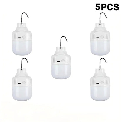 1-10PCS USB Rechargeable LED Camping Light Waterproof Portable High Power Outdoor Lantern for Hiking BBQ Emergency Hunting