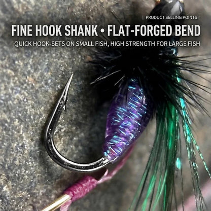 Rattlesnake Twin Hook Mosquito Dry Flies