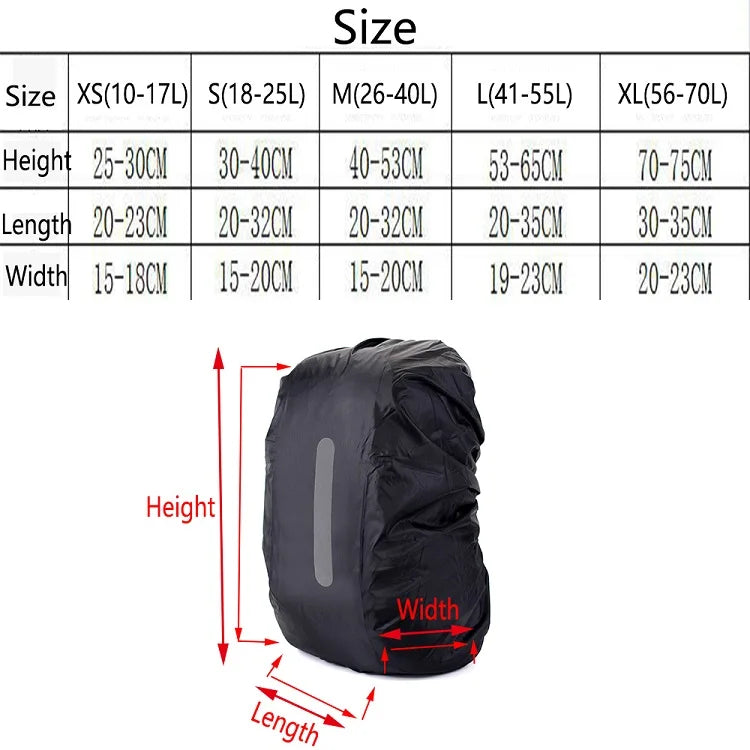 Waterproof Backpack Cover Ravel Safety Outdoor Backpack Cover Waterproof Rain Cap Cover
