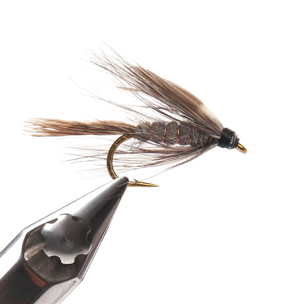 March Brown Soft Hackle Wet Flies #12 (6 Pack)