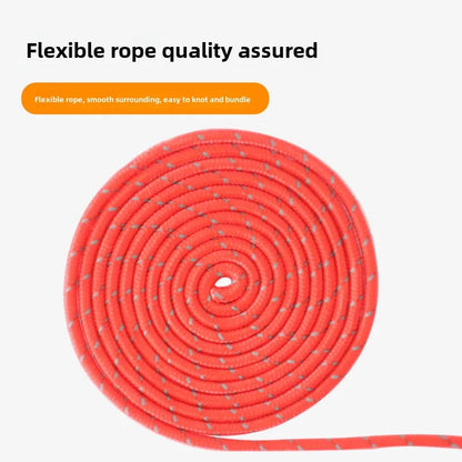 4Pcs 5mm Outdoor Tent Guyline Ropes 4M Reflective Camping Guy Lines with Adjuster Tensioner Camping Accessories for Tarp Canopy