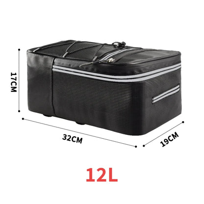 Riding Bike Rear Seat Bag Bicycle Luggage Carrier Rack Cycling Mountain MTB Bike Waterproof Travel Tail Bags Storage Accesories