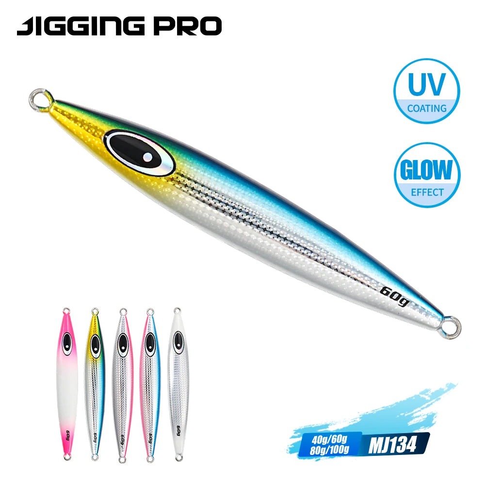 JIGGING PRO Slow Pitch Metal Jigs (40-100g)