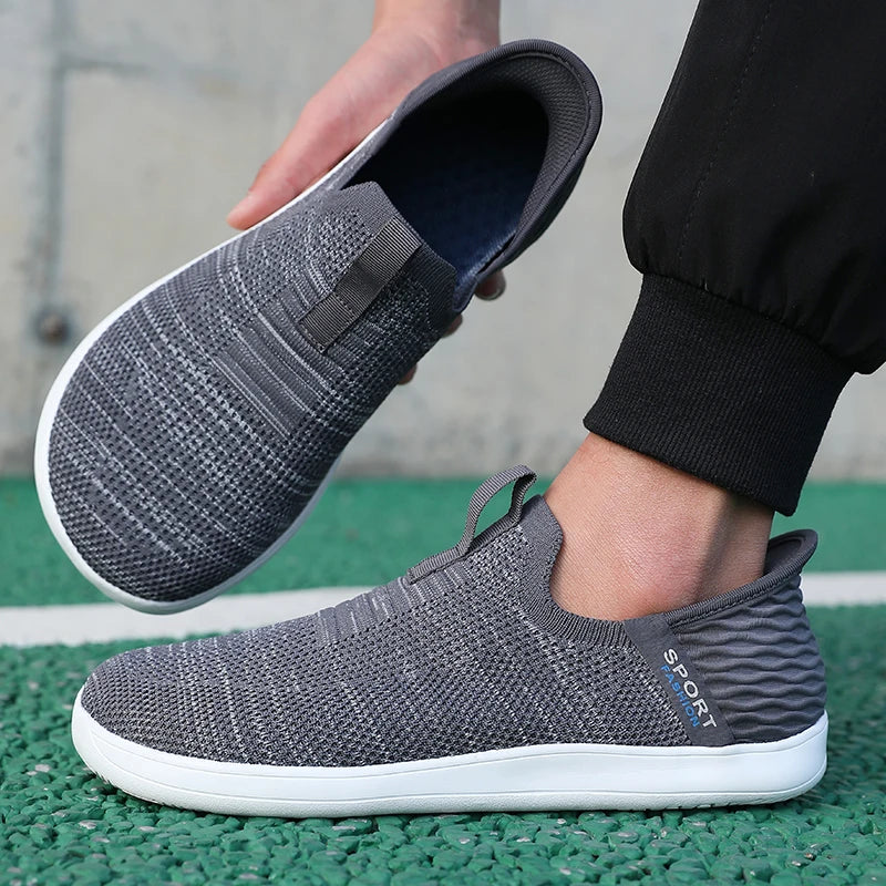Men’s Mesh Slip-On Sports Shoes – Lightweight Shock-Absorbing Running & Casual Sneakers