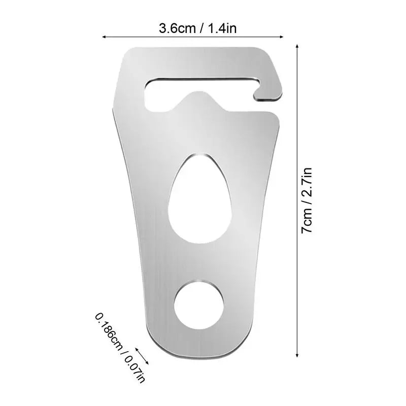 Adjustable Camping Tent Cord Rope Buckle Stainless Steel Rope Tensioner Fastener Kit Outdoor Camping Tents Securing Accessories