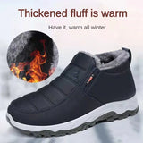 Men’s Winter Warm Cotton Shoes – Non-Slip Casual Snow Boots with Chunky Sole