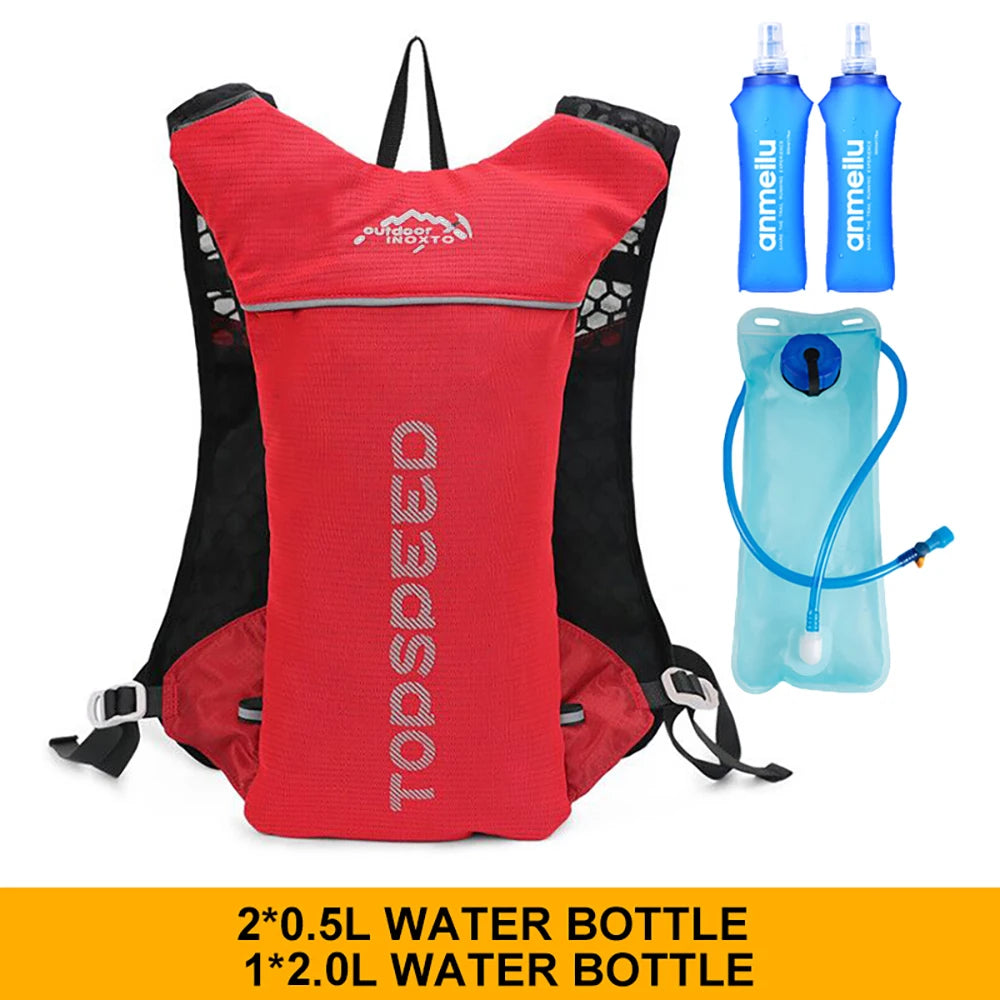 Outdoor Trail Running 5L Ultralight Backpack Hydration Jogging Vest Men Breathable Marathon Bicycle Bag Fitness Running Bag