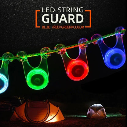10 Groups LED Atmosphere Rope Lights Waterproof Outdoor Decor Lamp for Tent Camping Fishing Garden Family Party Decoration
