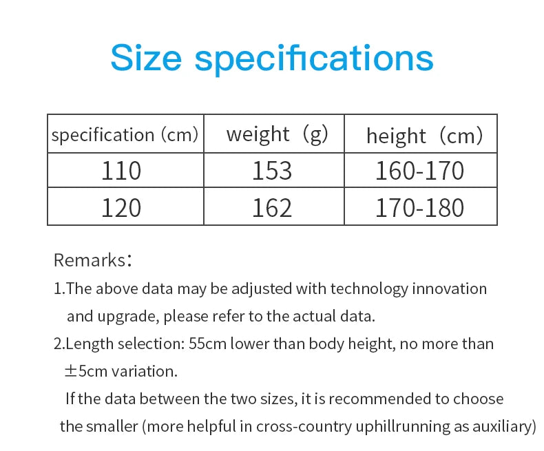 2pcs  AONIJIE All Types of Hiking Trekking Pole Ourdoor Camping Walking Sticks Summarizing 110cm 120cm 130cm