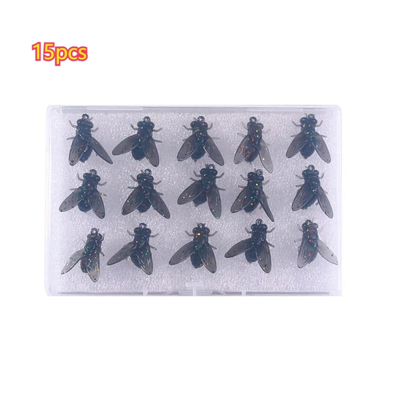 Ultra-Realistic Parachute Dry Flies (15/60 Pack)
