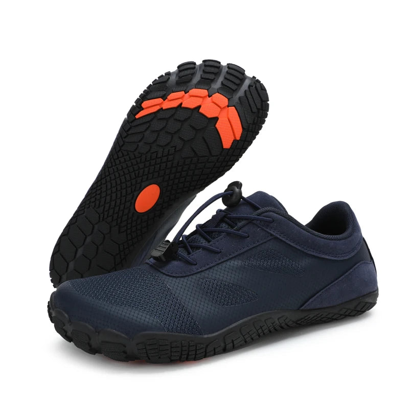 Men’s Barefoot Trail Running Shoes – Wide Toe Box Zero Drop Aqua Sneakers for Hiking, Kayaking & Surfing