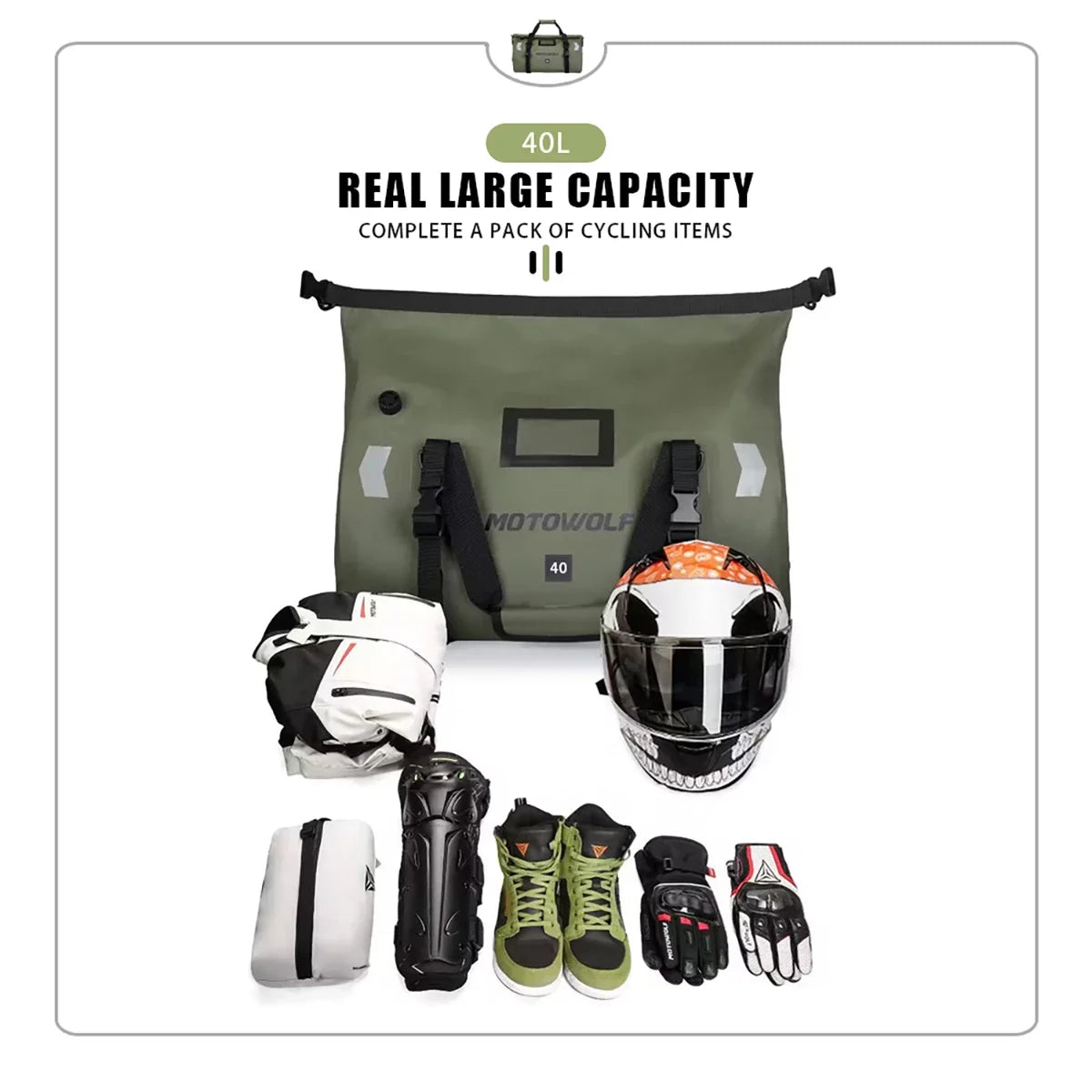 Waterproof 20L/40L/50L/66L/70L/100L Dry Storage Bag for Bicycle Mototcycle Travel, Swimming, Boating, Kayaking, Camping & Beach