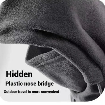 Winter Warm Hat with Mask and Neck Warmer 3-in-1 Windproof Balaclava for Men and Women Masked Hat Cycling Cold Weather Protectio