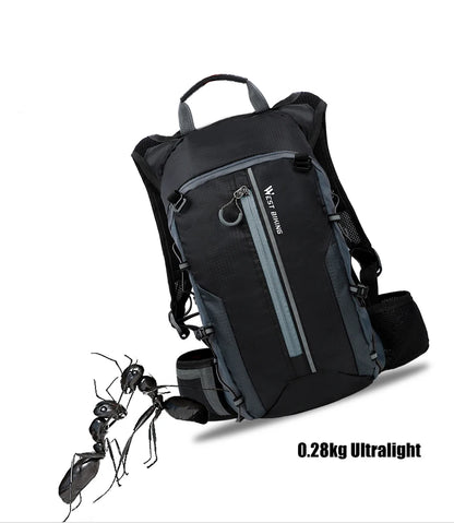 WEST BIKING Outdoor Water Repellent Sports Bag Cycling Hydration Backpack Travel Hiking Climbing MTB Road Bicycle Backpack