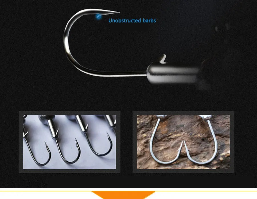 WODJYJ Jig Head Hooks (1g-28g)