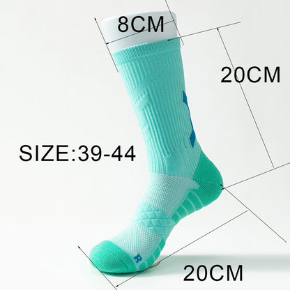 1/3pair professional basketball socks Men marathon compression running sport socks thick towel socks skateboarding socks for man