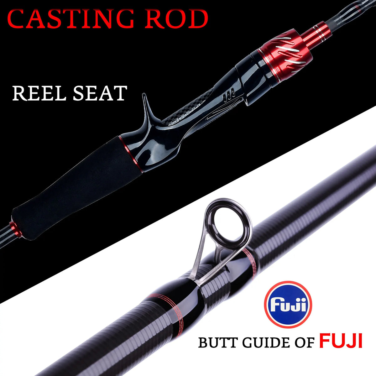 BIUTIFU Traveller Fuji Lure Rod