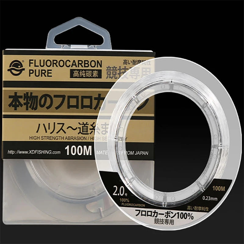 ZUKIBO 99% Fluorocarbon Fishing Line 100m