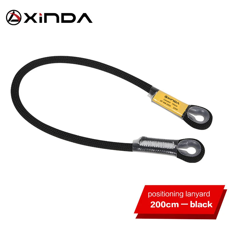 Xinda Rock Climbing Lanyard 10.5mm Static Rope 20KN Protective Eye-to-eye Pre-Sewn Cord Loop Sling Mountaineering Equipment