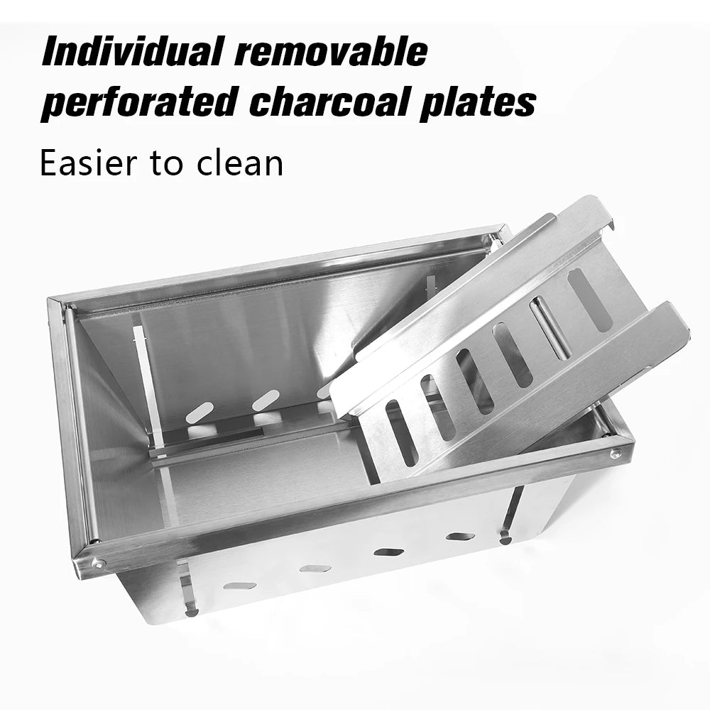 Dotwise Outdoor Barbecue Grill Portable Outdoor Stove IGT Table Stove Folding Firewood Stove Barbecue Camping Stove