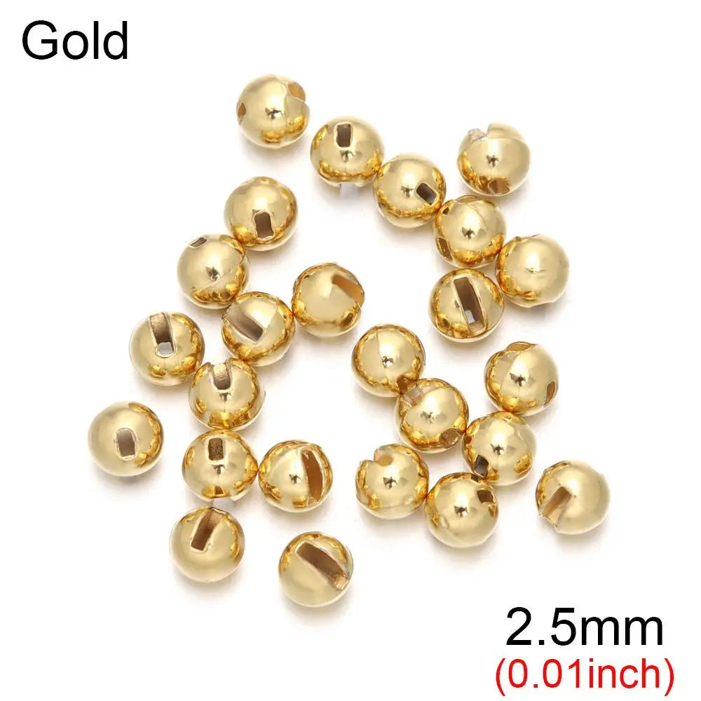 Slotted Tungsten Fly Tying Beads (25 Pack)