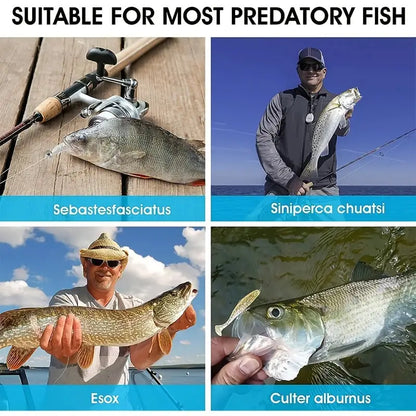 Fishing Lure Soft Tail Bait Set 55/65/75mm Swimbaits Silicone Wobblers Pesca Bass Carp Fishing Tackle Random Color 10/50/100Pcs