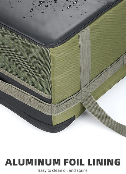BISINNA Tactical Camping Storage Bag Picnic Thermal Bag Insulated Folding Box Portable Camping Tableware Equipment Outdoor Gear