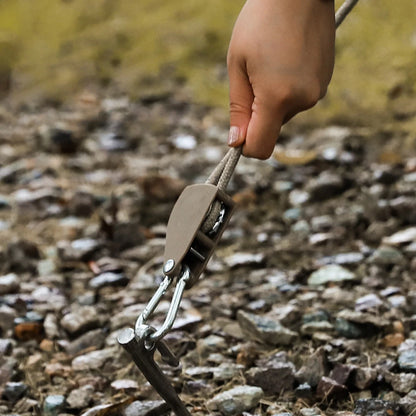 Tent Rope Hanger Pulley Hook, Adjustable Lanyard Hanging, Secure And Non Slip, For Camping, Outdoor Activities, And Canopies
