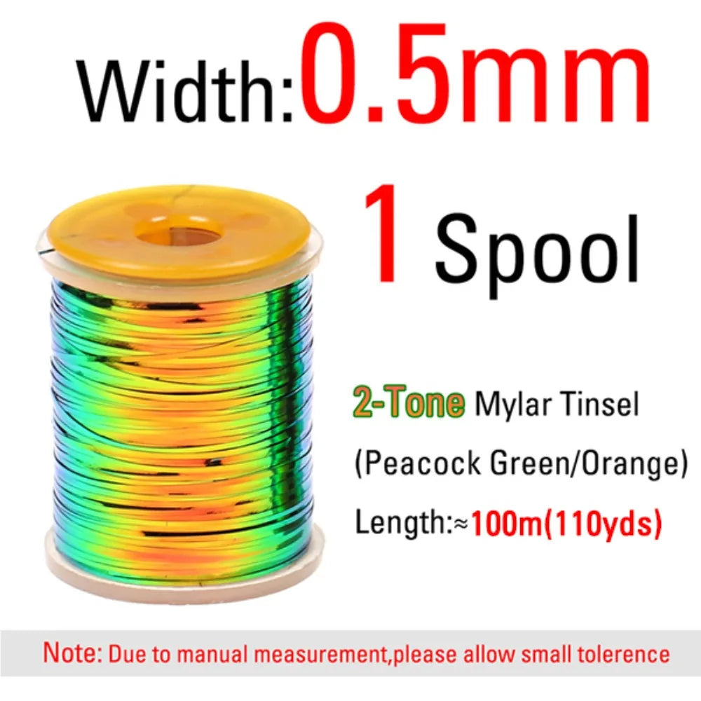 Two-Tone Flat Tinsel 0.5-2mm