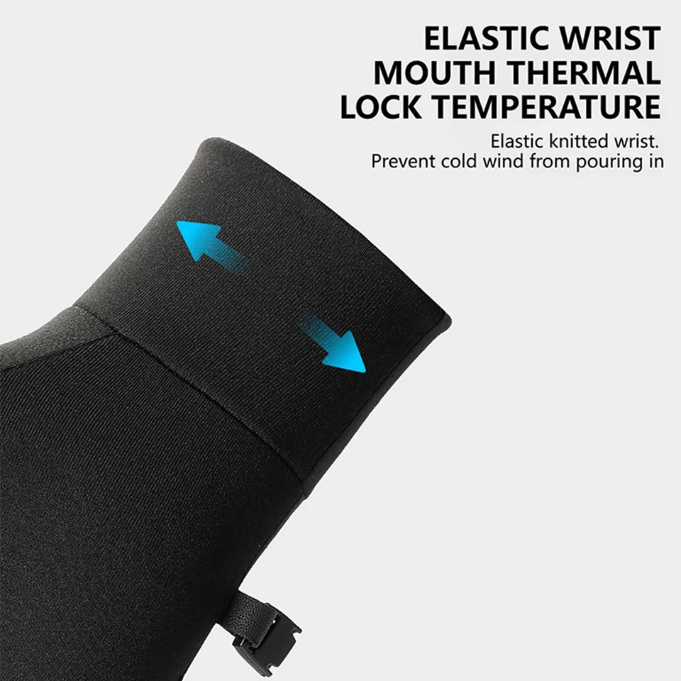 KoKossi Winter Waterproof Cycling Gloves Anti-Slip Thermal Gloves Touch Screen Running Cycling Driving Ski Hiking Warm Glove