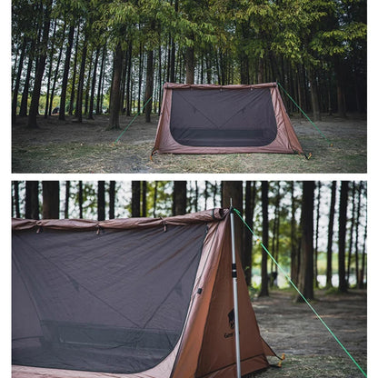 Tents Outdoor Camping Waterproof  Ultralight 2 Ppl Rodless Single Iayer Tent Shed Survival Equipment Hiking Supplies