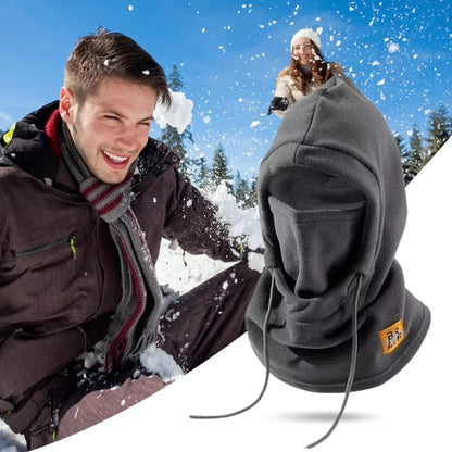 Winter Warm Hat with Mask and Neck Warmer 3-in-1 Windproof Balaclava for Men and Women Masked Hat Cycling Cold Weather Protectio