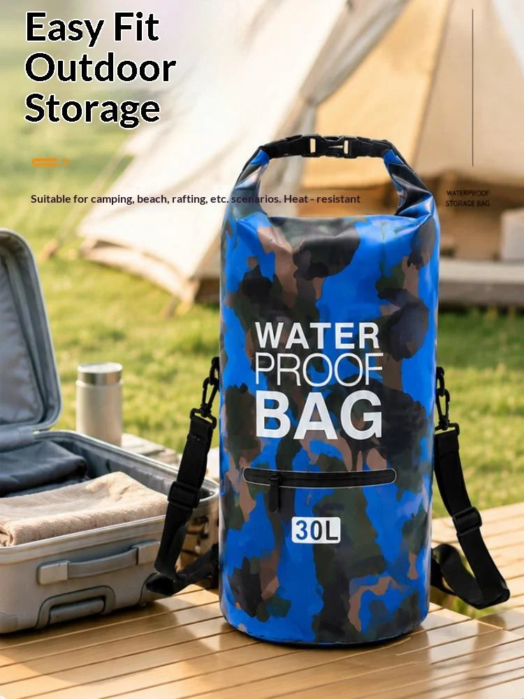 Homefish 15L 30L Waterproof Dry Bag Backpack Wet Separation Pocket for Kayaking Boating Swimming Outdoor Sport