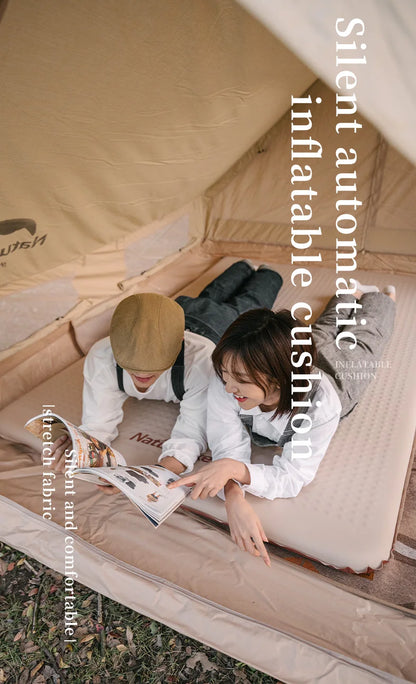 Naturehike 2025 New Air Mat Ultralight Elasticity Sponge Automatic Inflatable Mat Portable Folding Outdoor Camping Air Mattress