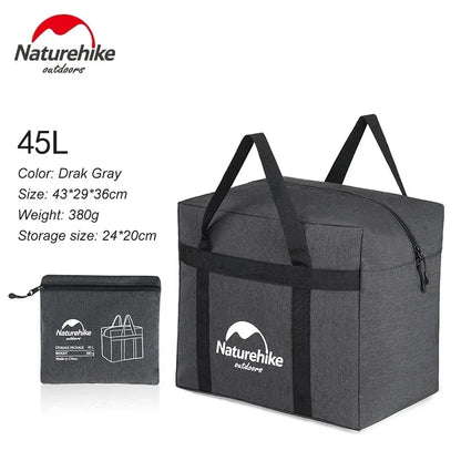 Naturehike Storage Bags 45L 100L Large Capacity Folding Durable Bags Travel Bag for Family Camping Outdoor Activities