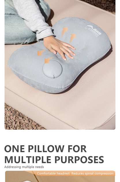 BISINNA Camping Inflatable Pillow Portable Ultralight Travel Hiking Air Sleeping Pillow for Neck and Lumbar Support