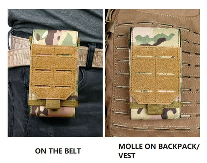 Outdoor Sports Molle Phone Pouch Waist Pack EDC Tool Bag Mobile Phone Holder Hiking Hunting Camping  Accessories Mag Holster Bag