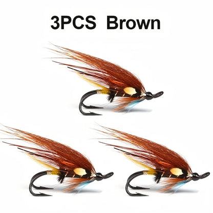 Double Hook Salmon Wet Flies (3 Pack)