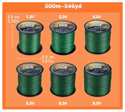 JOSBY 8-Strand PE Braided Line (100-1000m)