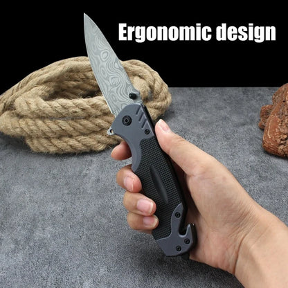 Multi Functional Sharp and Convenient Folding Knife Pocket Knife, Suitable for Wilderness Survival, Camping, Fishing, Hunting