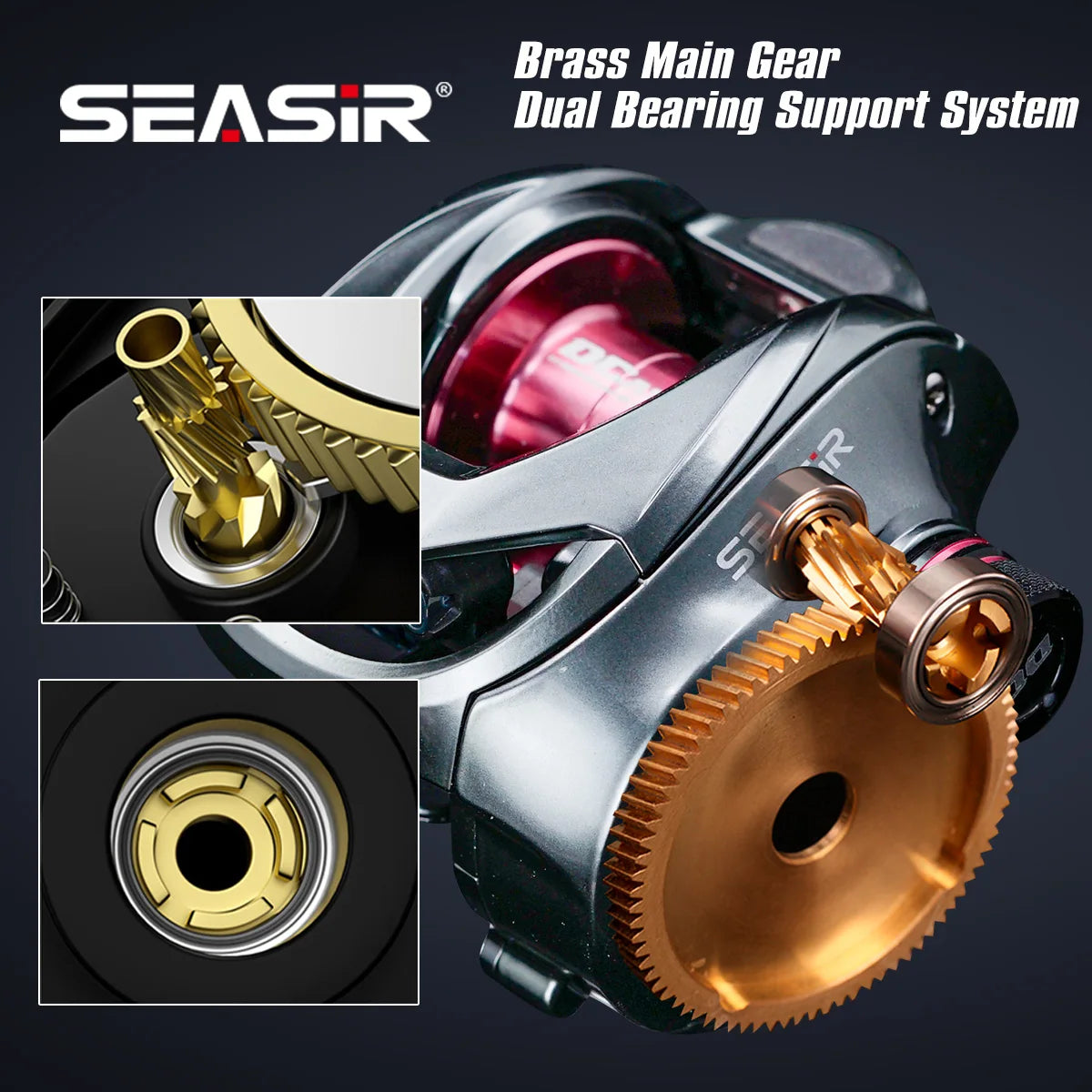 SEASIR DCAST Digital Control Baitcasting Reel with Smart Brake