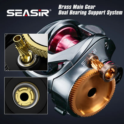 SEASIR DCAST Digital Control Baitcasting Reel with Smart Brake
