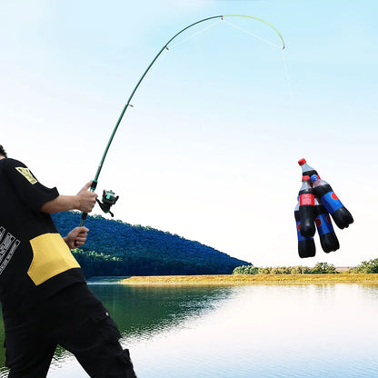 Sougayilang 1.8M Telescopic Rod M Power Children Fishing Rod Fiberglass Material Durable Spinning Fishing Rod Carp Feeder Rod