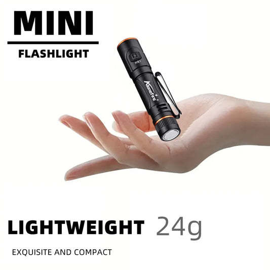 EDC Mini High Bright Pen Flashlight USB Rechargeable Magnet Small Pocket Torch Outdoor Camping Hiking Emergency Lighting Light