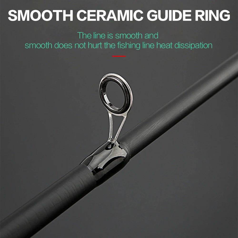 SIECHI Telescopic Lure Rod with Wooden Handle