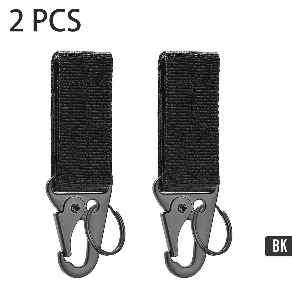 Carabiner High Strength Nylon Key Hook MOLLE Webbing Buckle Hanging System Belt Buckle Hanging Camping Hiking Accessories