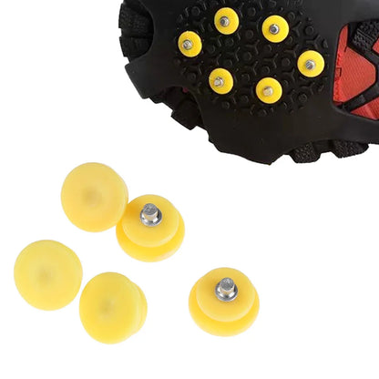 10-50PCS Outdoor Teeth Nail  Ice Snow Crampons Spike Winter Anti-slip Shoe Cover Climbing Fishing Travel Kit