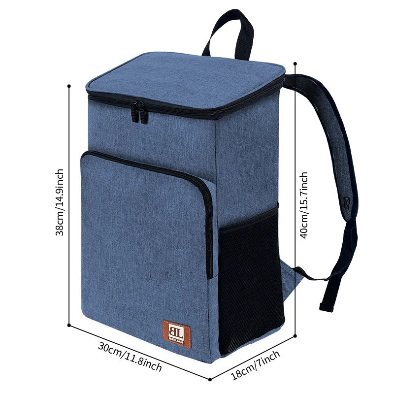 Large Capacity Insulated Backpack With  Lightweight Waterproof PEVA Travel Picnic Bags 2025 Newest Design